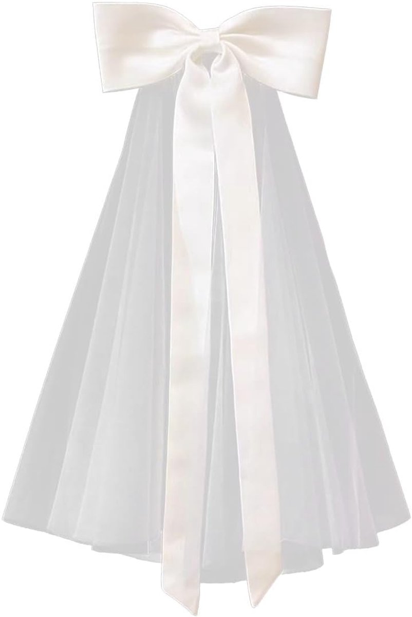 Bruidsmantel kort - zachte tule - wit - perfect voor bruiloften - ShopVlot