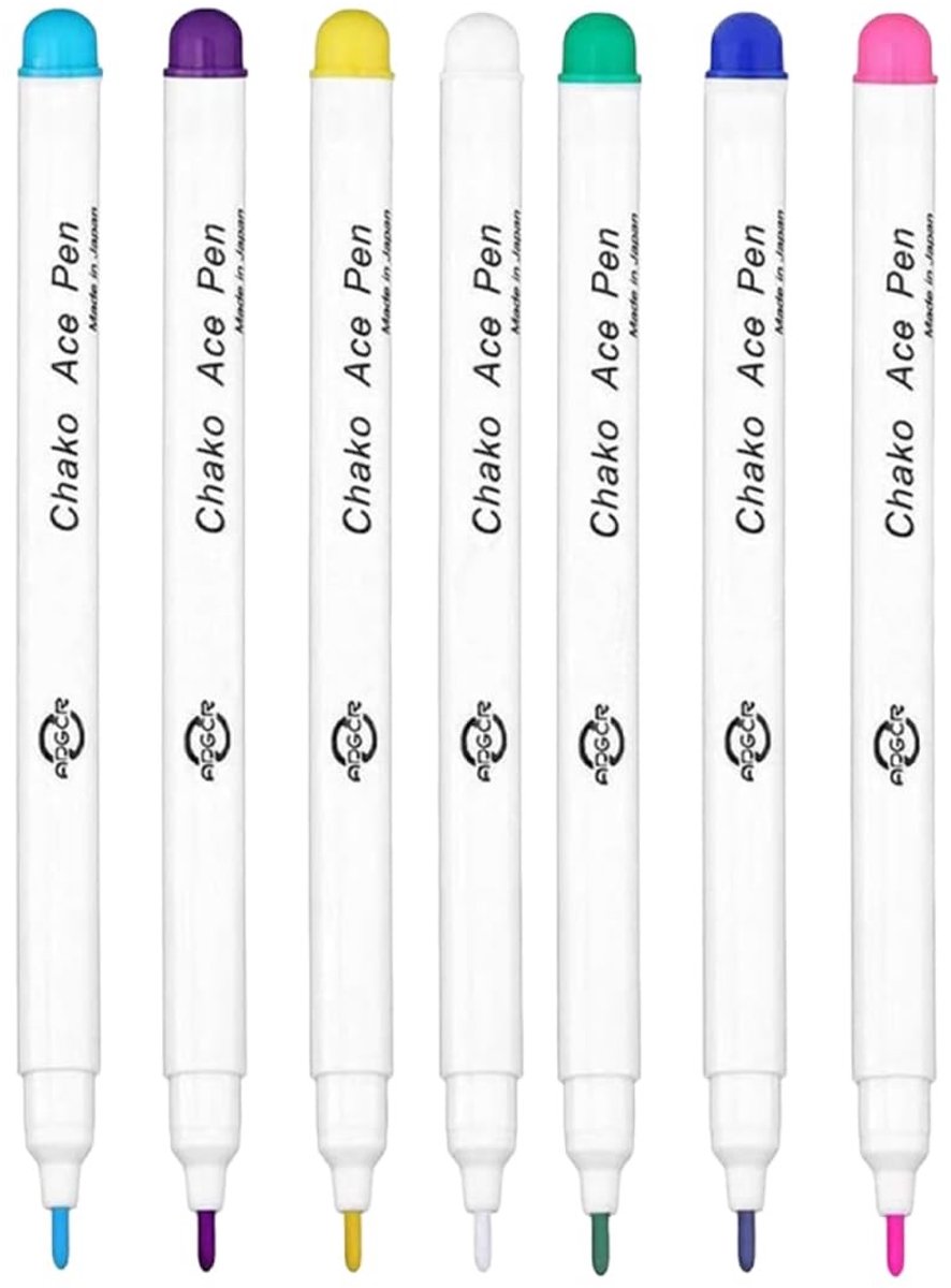 Solidchoice - 7 Kleurige Wateroplosbare Marker voor Naaiwerk
