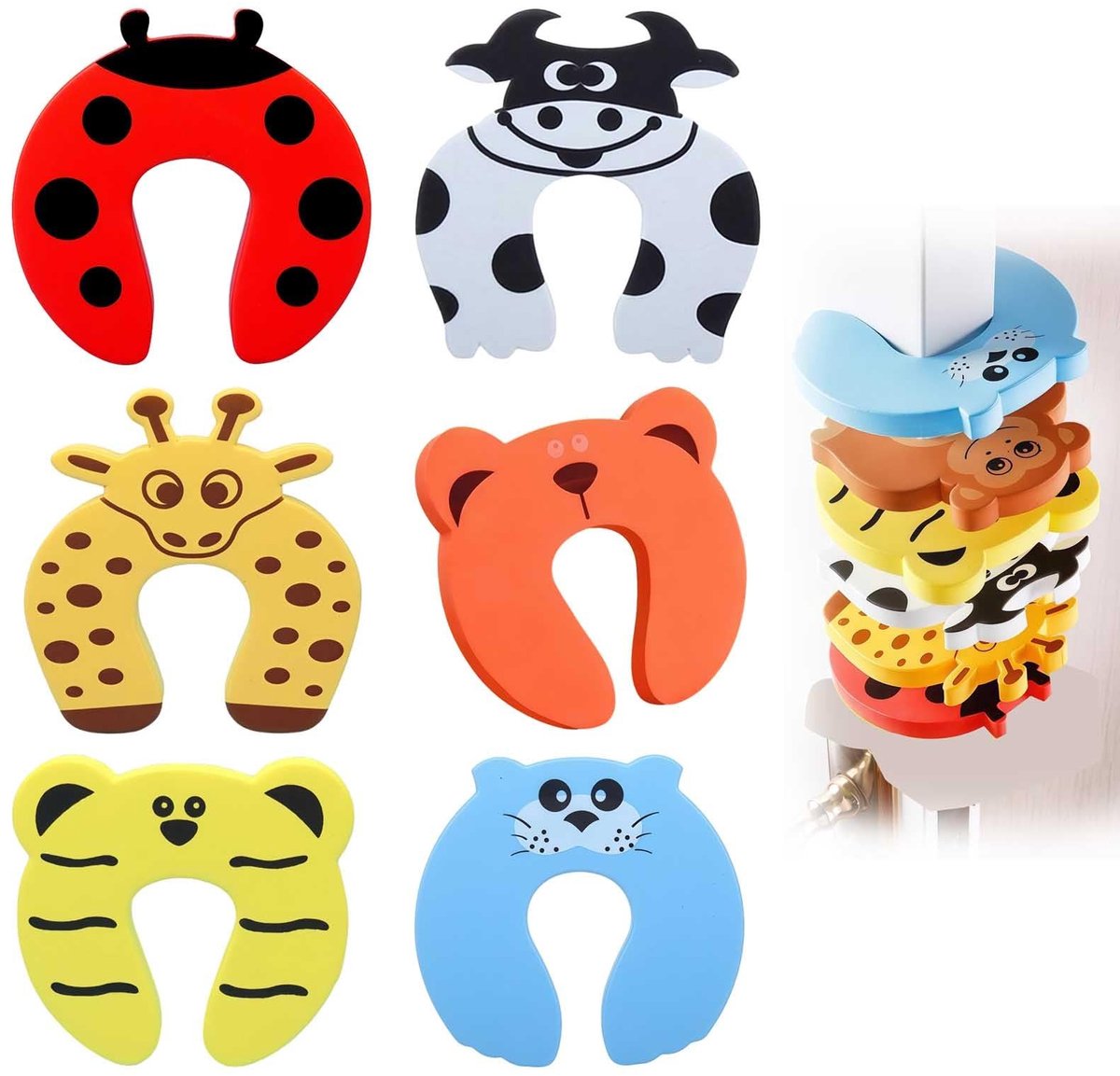 Solidchoice - Set van 7 Kinder Veiligheidsdeurstoppers van EVA Foam