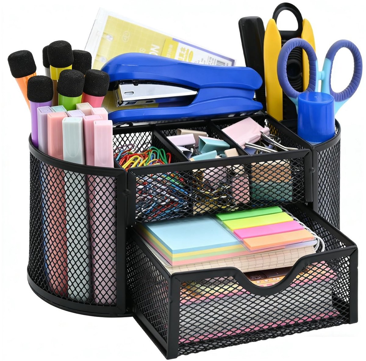 Solidchoice - Metalen Bureau Organizer met 8 Pennenhouders