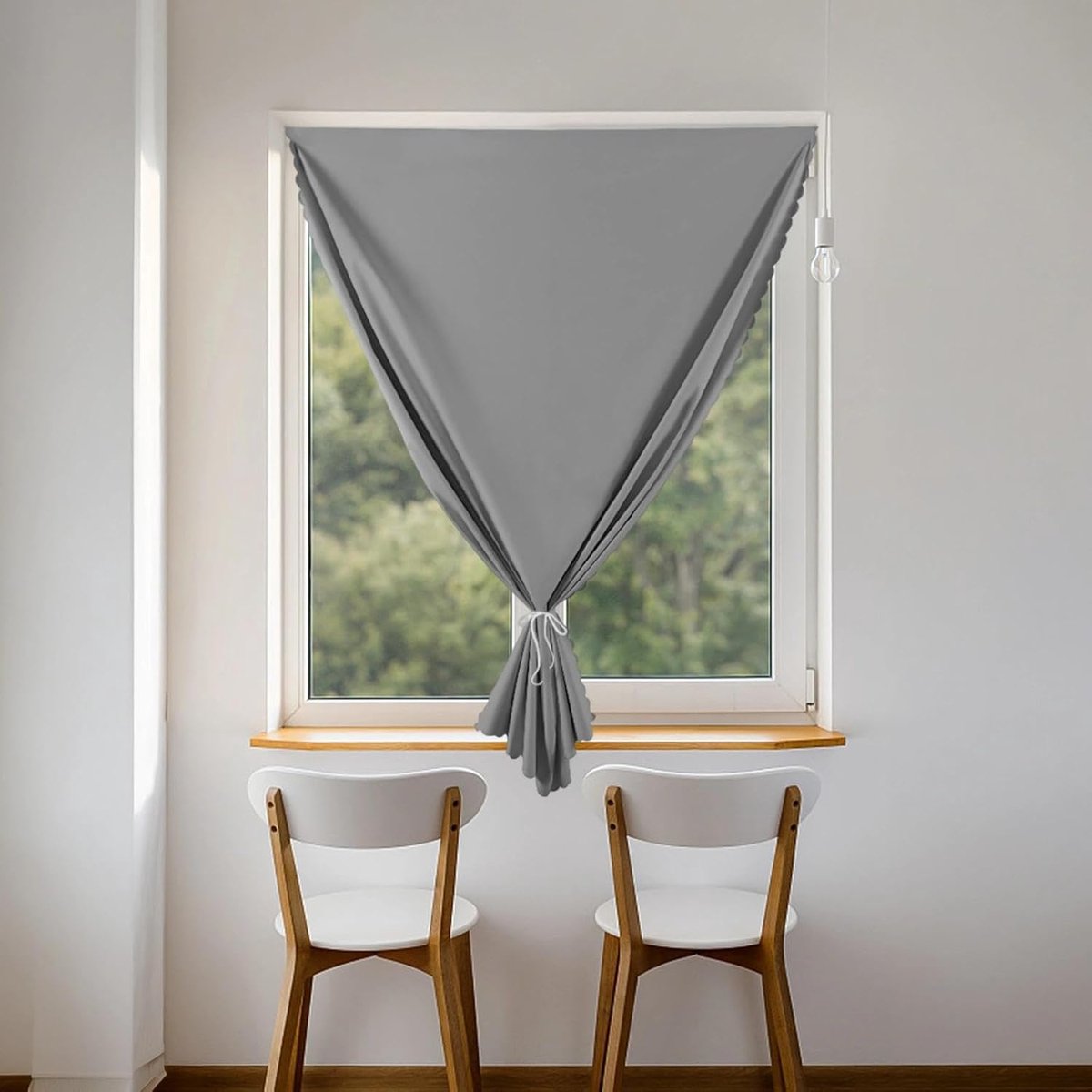 Verduisterend gordijn 0,7 m x 1,5 m - ondoorzichtig polyester - eenvoudig te monteren - ideaal voor slaapkamer - m-winkel