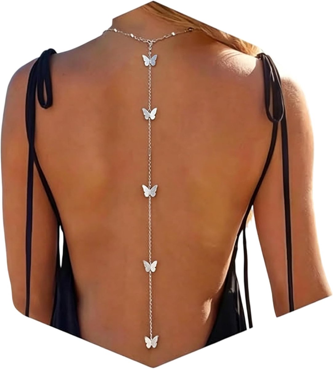 Lichaamsketting voor vrouwen - verguld - verstelbaar - sexy rugsieraad voor strandvakantie - ShopVlot