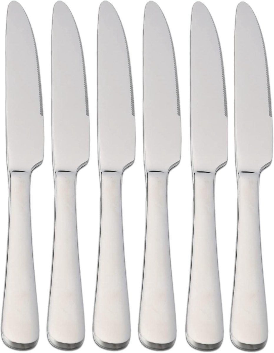 Etrexonline 6 fruit knives made of stainless steel, 19.5 x 2 cm, dishwasher safe - ShopVlot