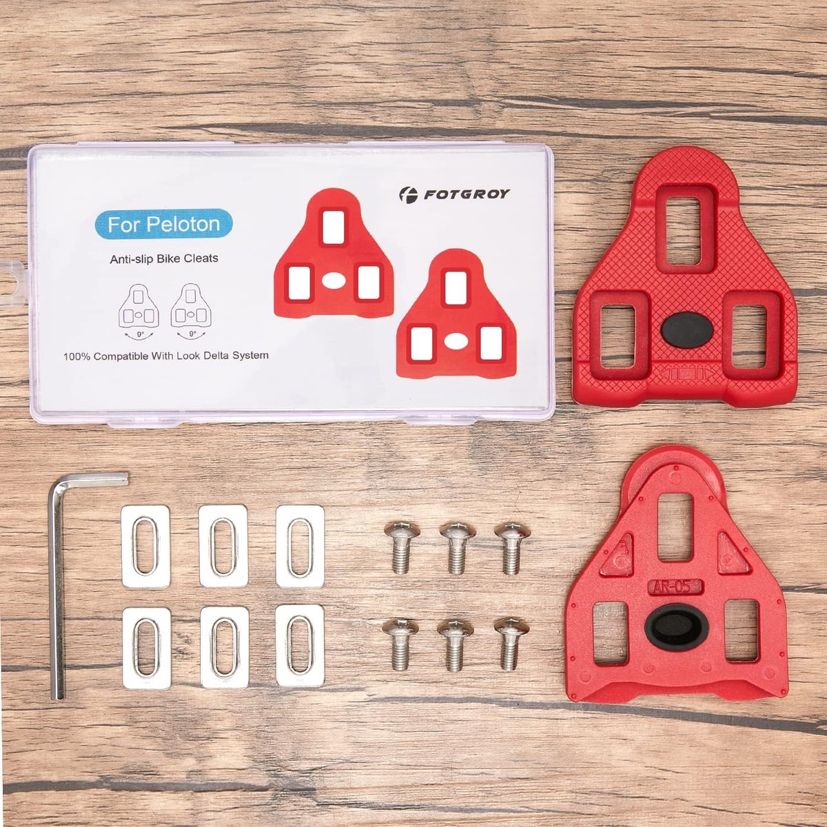 Bike Cleats Compatible with Peloton Look ARC Delta - Indoor Cycling & Road Bike Bike Cleats Set - ShopVlot