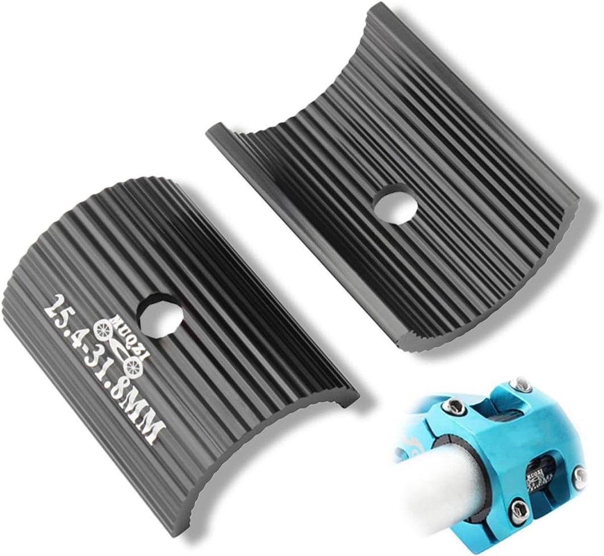 2 pcs Bicycle Handlebar Spacers Shims Aluminium Alloy Handlebar for Handlebars (25.4 to 31.8mm) - ShopVlot