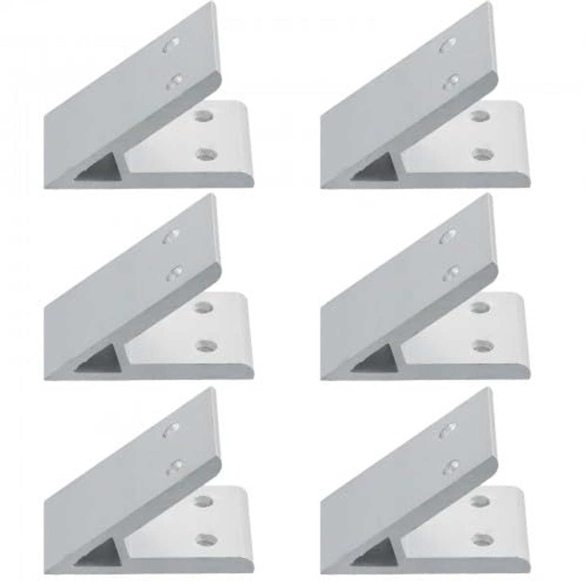 Corner Angle, 6 x Aluminium Corner Joints, 59 x 37 mm Aluminium Profile, Aluminium Corner, Angle Angle, Stainless - ShopVlot