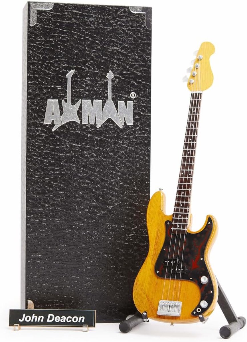 John Deacon (Queen) - Miniature Guitar - Music Gifts - Handmade ornament - ShopVlot
