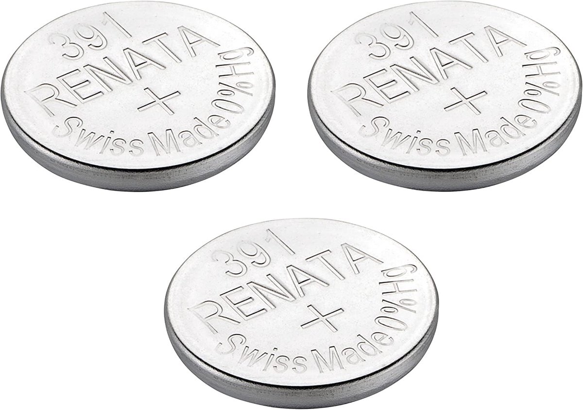 Renata single watch Battery 391, SR1120SW, AG8 1.55V (3 x 391 or SR 1120 SW) - ShopVlot