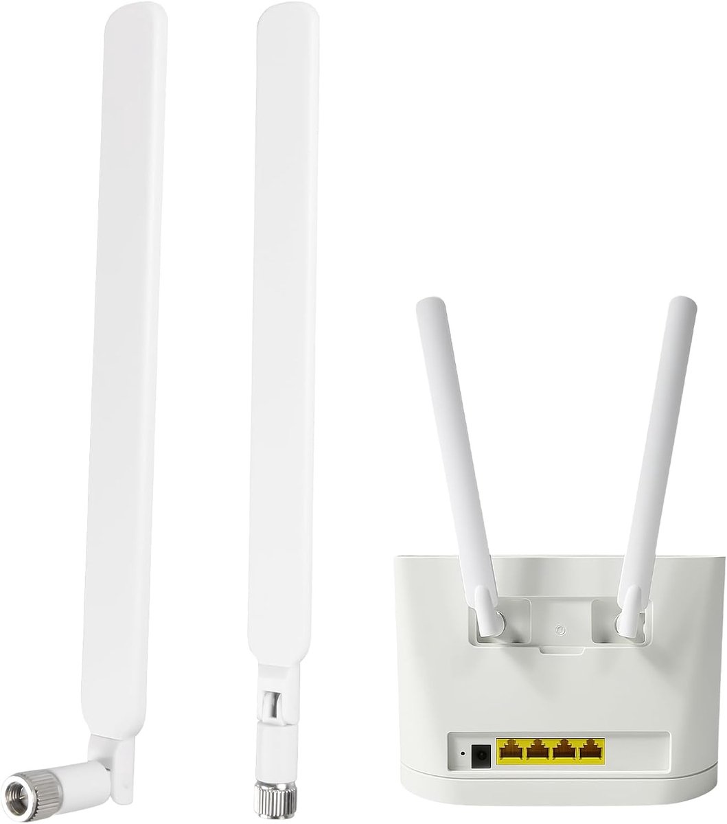 Krachtige 10dBi Dualband Wifi Antenne voor 4G LTE Router en Netwerkkaarten, Ideaal voor IP Beveiligingscamera's en Draadloze Verbindingen