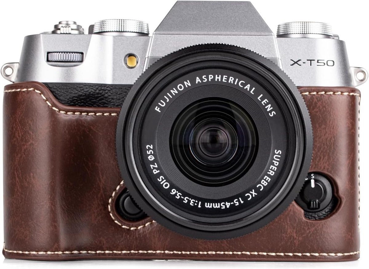 Camera beschermhoes - PU leer - Vintage design - Eenvoudig te dragen - ShopVlot