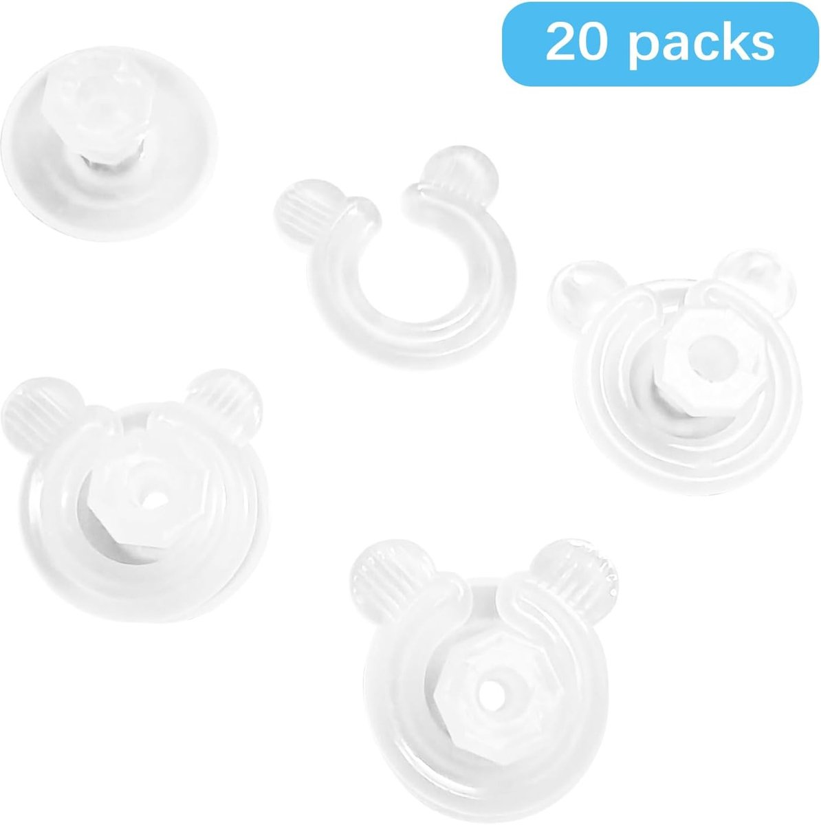Duvet cover clips 20pcs - Plastic 3.5cm - Bed holden - Voorkom verschuiven van dekbed - ShopVlot