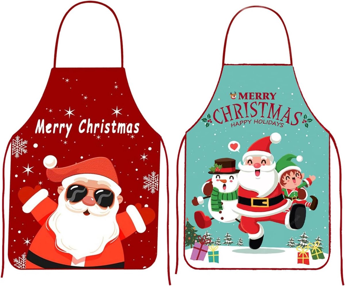 Keuken Schorten voor Volwassenen - M - Cartoon Kerst Motief - Perfect voor Kerstfeest - ShopVlot
