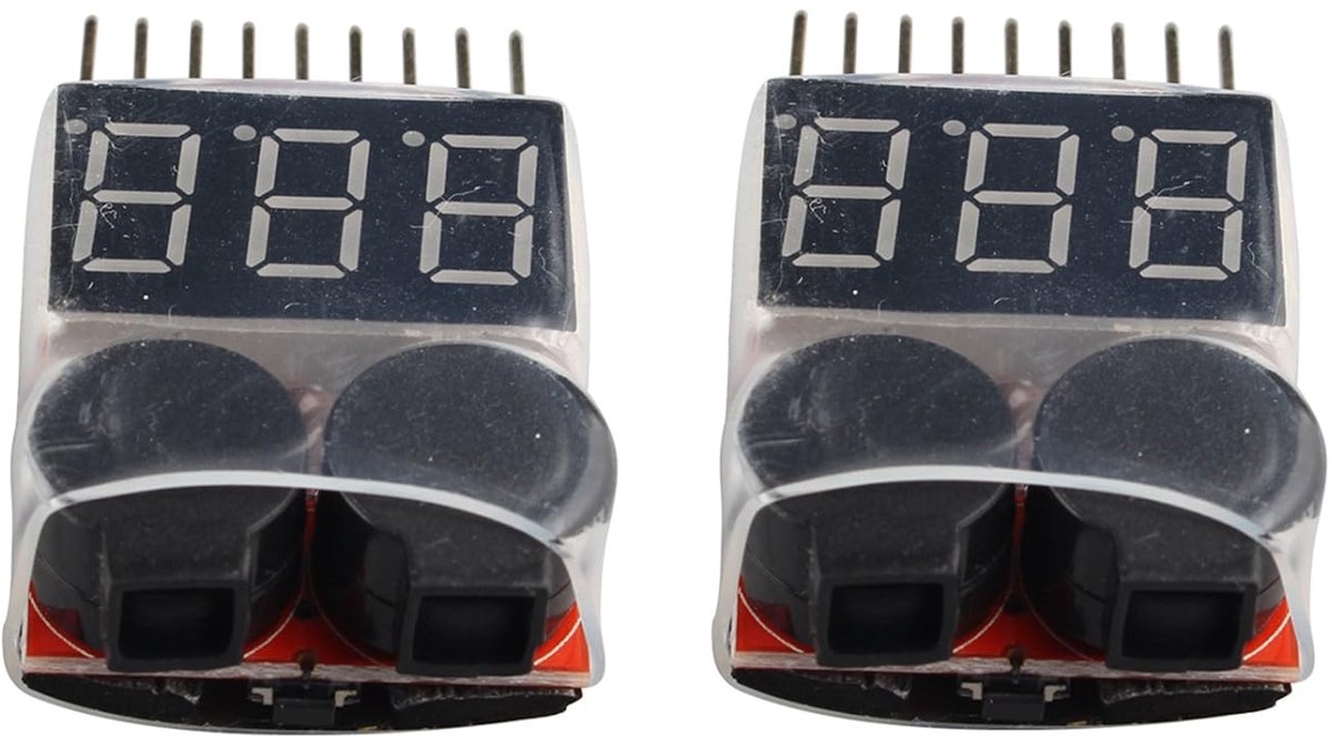 1S-8S Lipo Li-ion Drone/Li-ion/Li-Fe Battery Test, Low Voltage Buzzer Alarm, Remote Control, Helicopter, Multicopter - ShopVlot