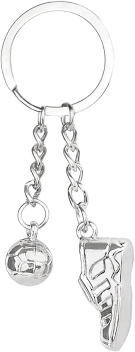 Key Chain Football Football Boots Keychain Metal Sports Key Chain with Football Shoe and Football Football Key Chain - ShopVlot