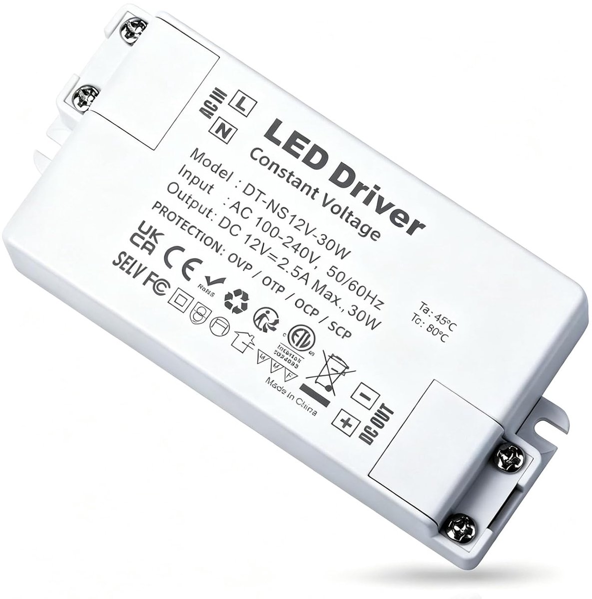 LED Transformer 12 V 30 W Power Supply 12 V AC/DC 220 V Transformer 220 V LED Constant Voltage for LED Strip Recessed - ShopVlot