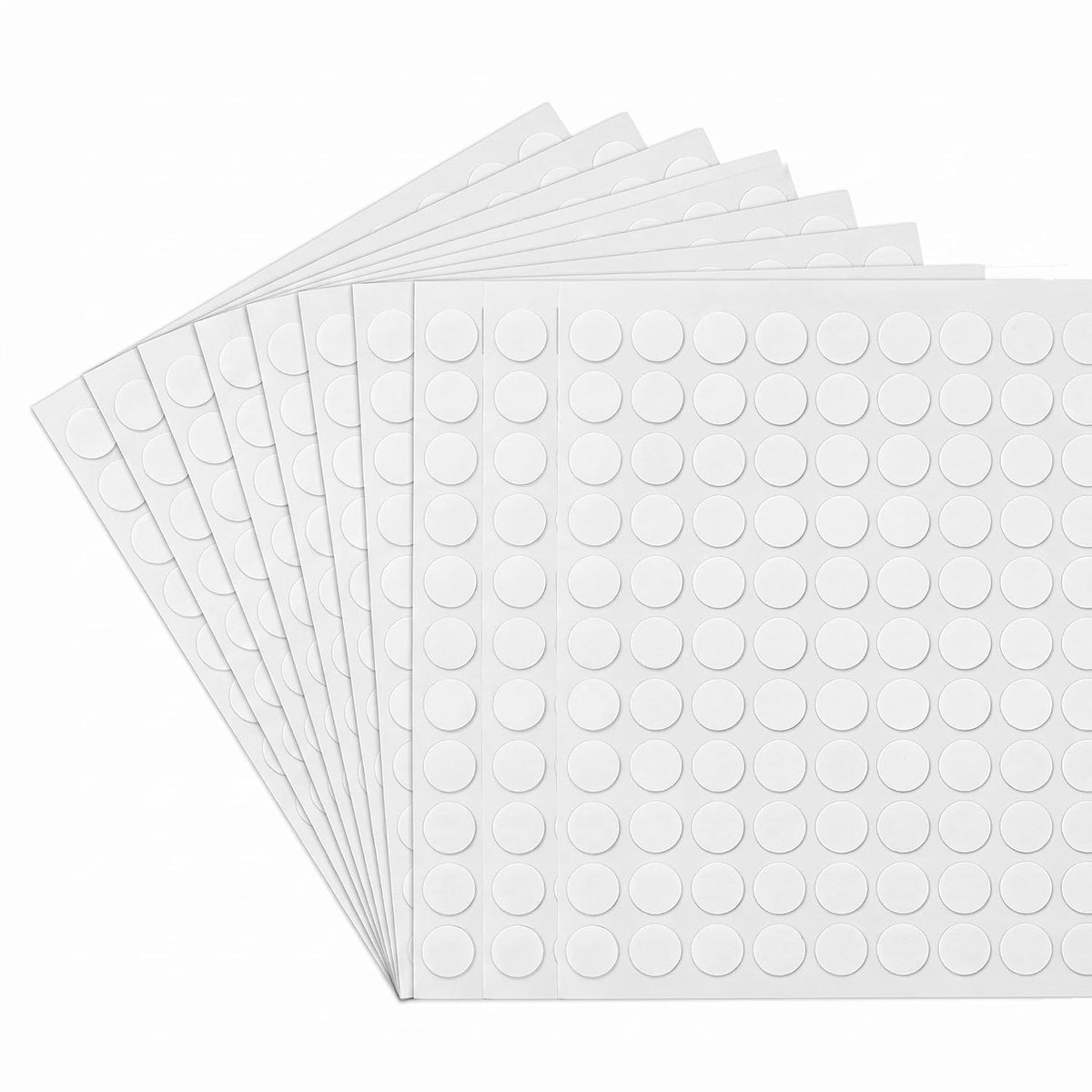 1000 stuks dubbelzijdige ronde plakstippen, 10 mm, transparante ronde stickers voor posters, knutselen en kantoor - ShopVlot