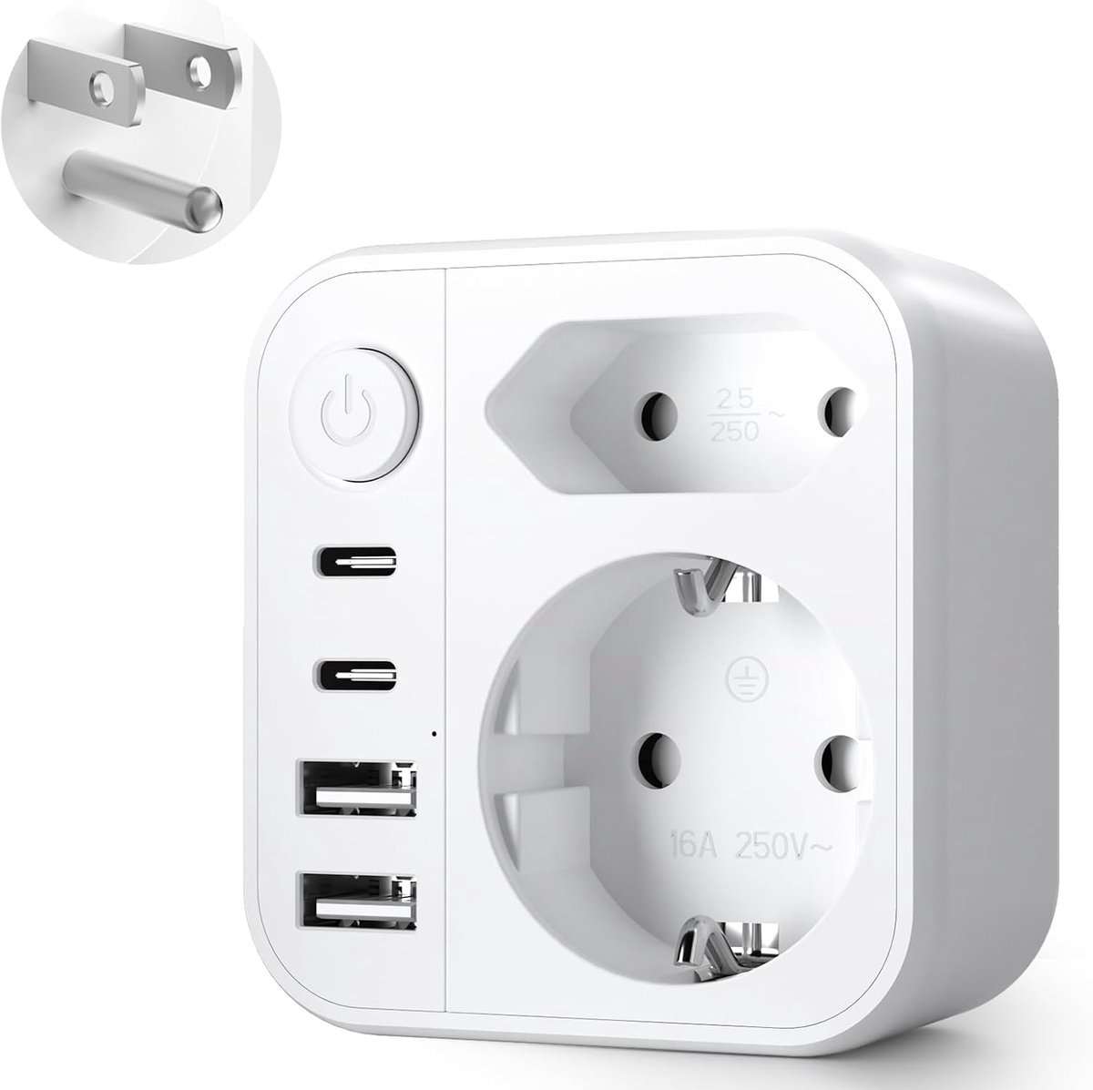 6-in-1 US adapter socket - ShopVlot