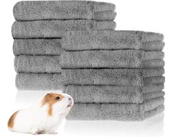Tatuo Panelee 10Pcs Guinea Pig Blankets Hamster Fleece Cage Liners Soft Guinea Pig Accessories Small Animals Pet - ShopVlot