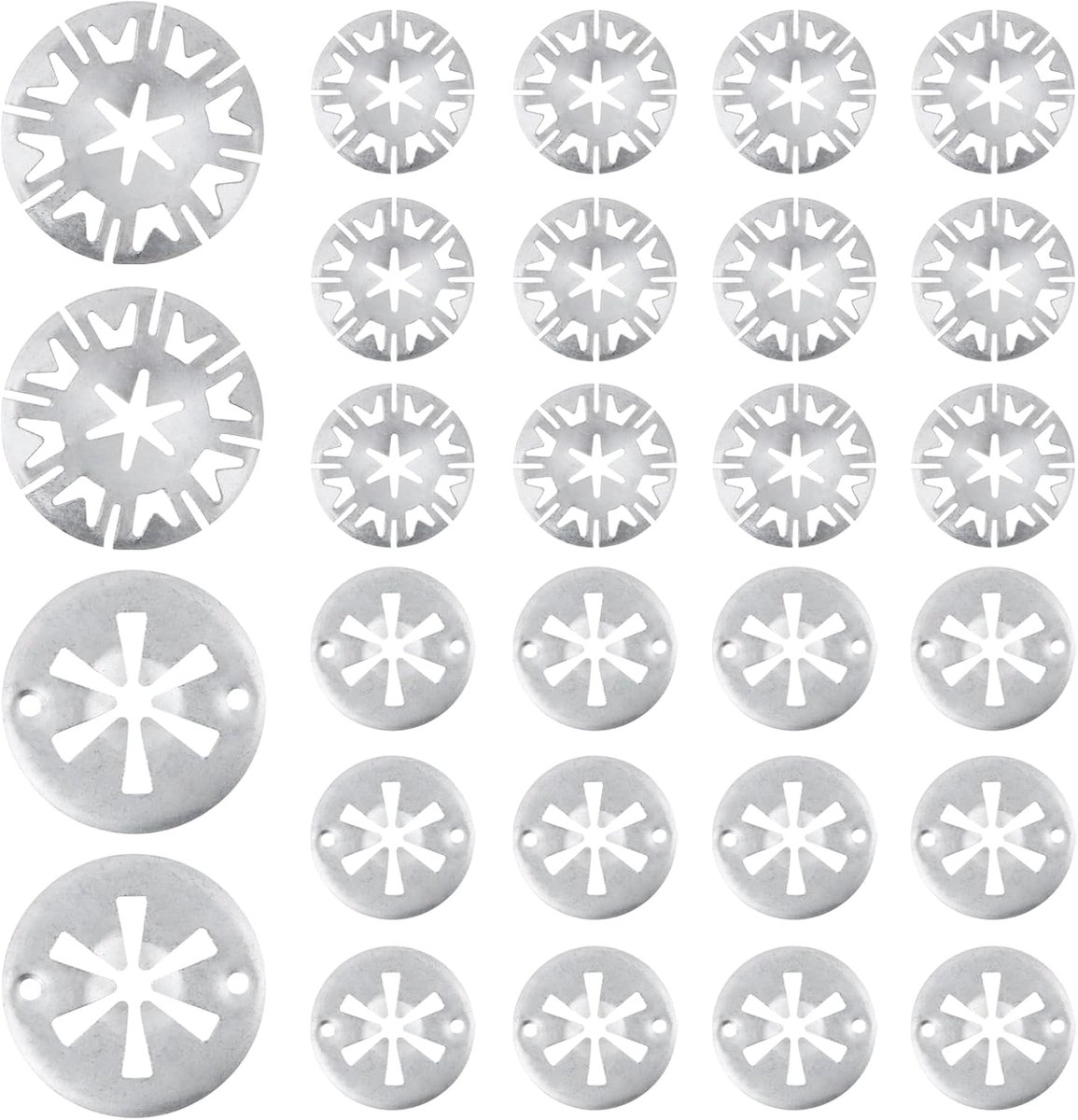 Pack of 40 Heat Splice Boards, Clamp Disc Set, 30 mm Starlock Rings, Safety Rings, Stainless Steel, Heat Protection - ShopVlot