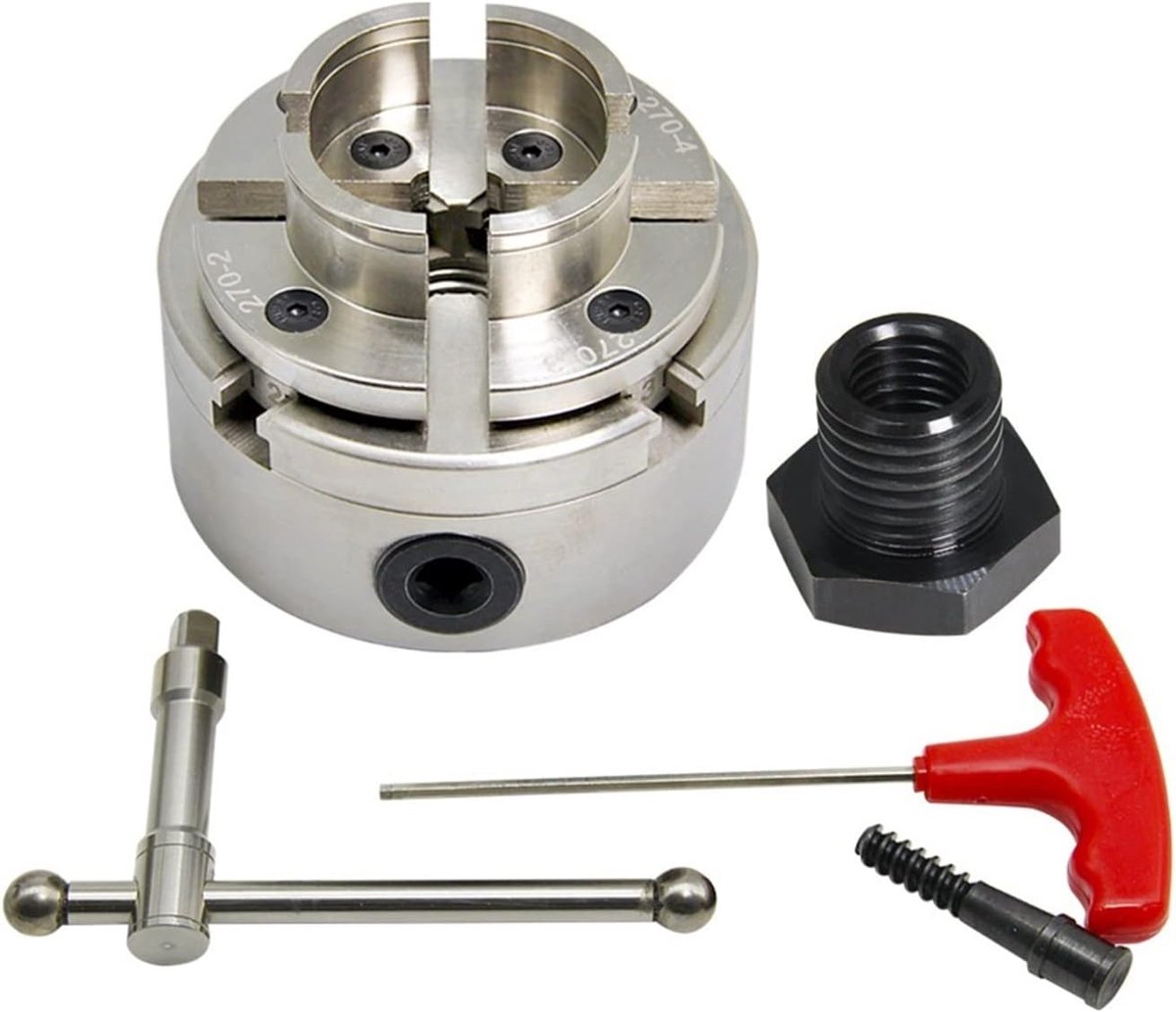 4-Inch Scroll Chuck, 100mm Woodworking Chuck, 4-Jaw Self Centering, Woodworking Machine Accessories (Color : 0.75 Inch - ShopVlot