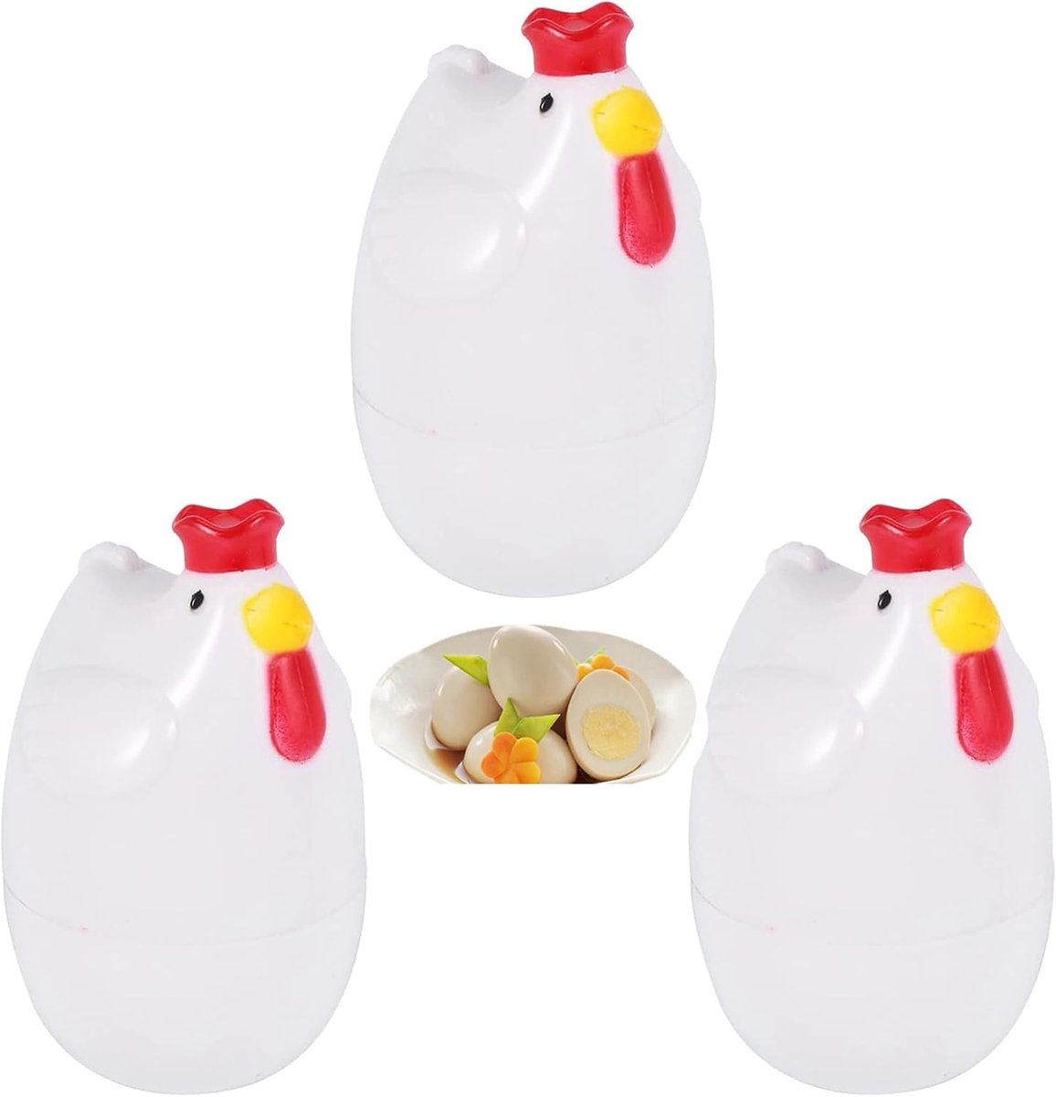 3 x kitchen shaped, 1 boiled egg, steamer, steamer, steamer, microwave, egg cooker, cookware, kitchen aid, accessories - ShopVlot