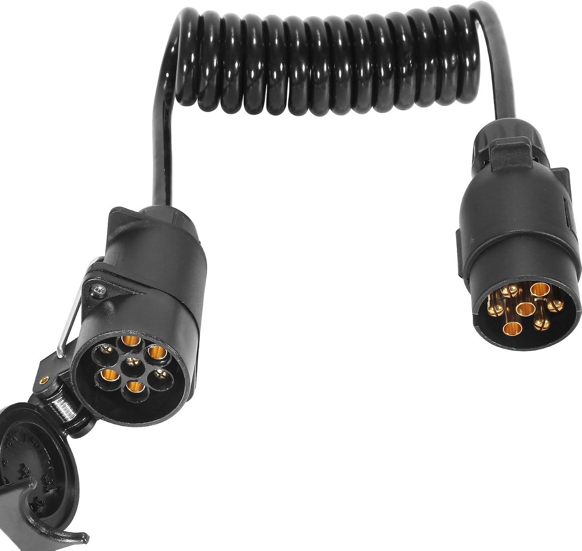 12 V extension cable hanger 7-pole 1.7 m adapter cable with 7-pin plug to 7-pin socket - ShopVlot
