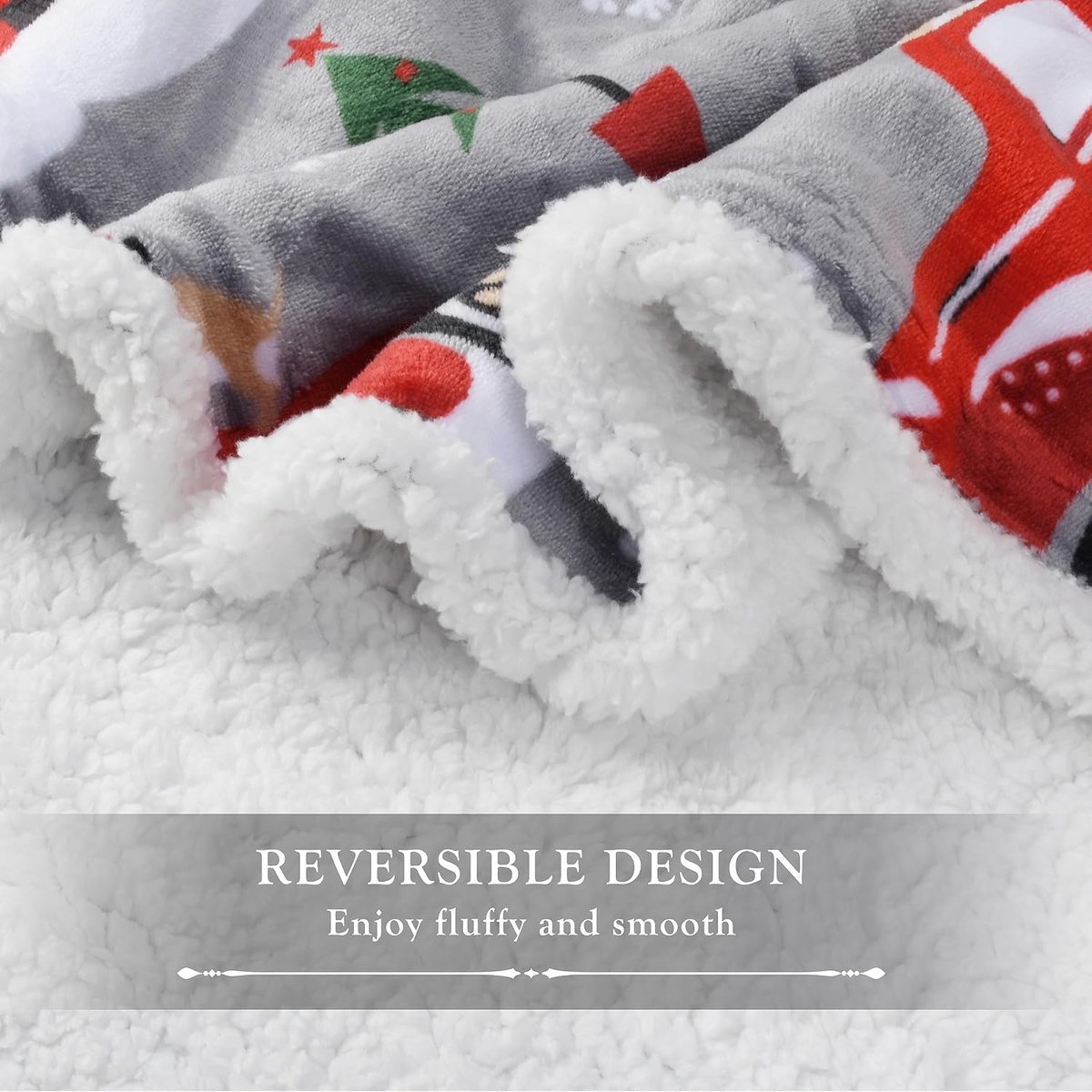 Catalonia Classy Sofa Blanket with Double Microfiber Sherpa Fleece, Super Soft, Suitable for All Seasons, Fluffy Plush - ShopVlot