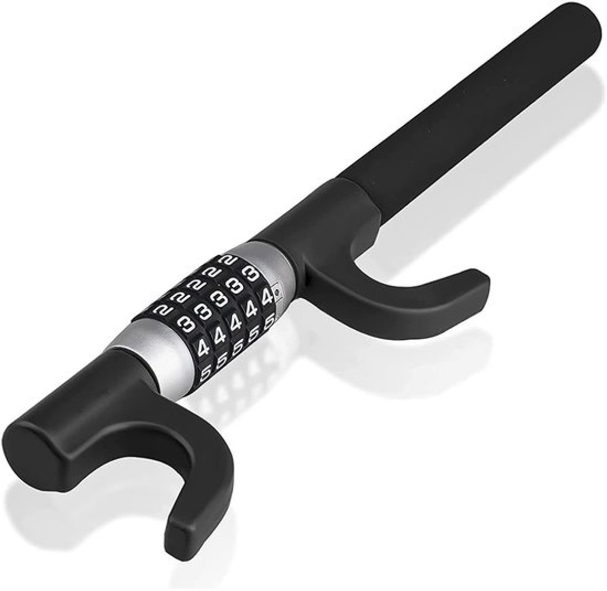 Stuurwielslot Heavy Duty - Antidiefstalapparaat - Zinklegering/Stalen Structuur - 5-Cijferig Wachtwoord - Dubbel U-Vormig Ontwerp - Maximale Bescherming - Stuurslot