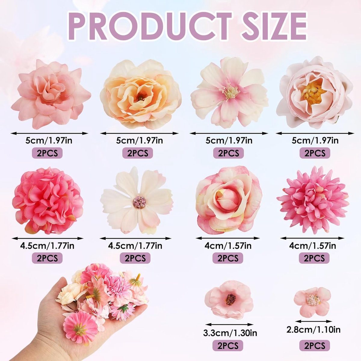 Silk bloemenhoofden 20 stuks - roze zijde - veelzijdig - perfect voor bruiloften en decoratie - ShopVlot