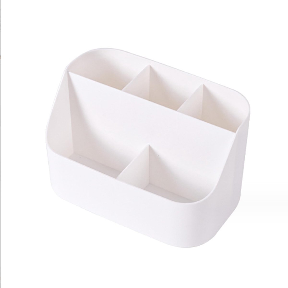 Solidchoice - Eenvoudige Witte Desktop Organizer voor Cosmetica en Kantoorbenodigdheden