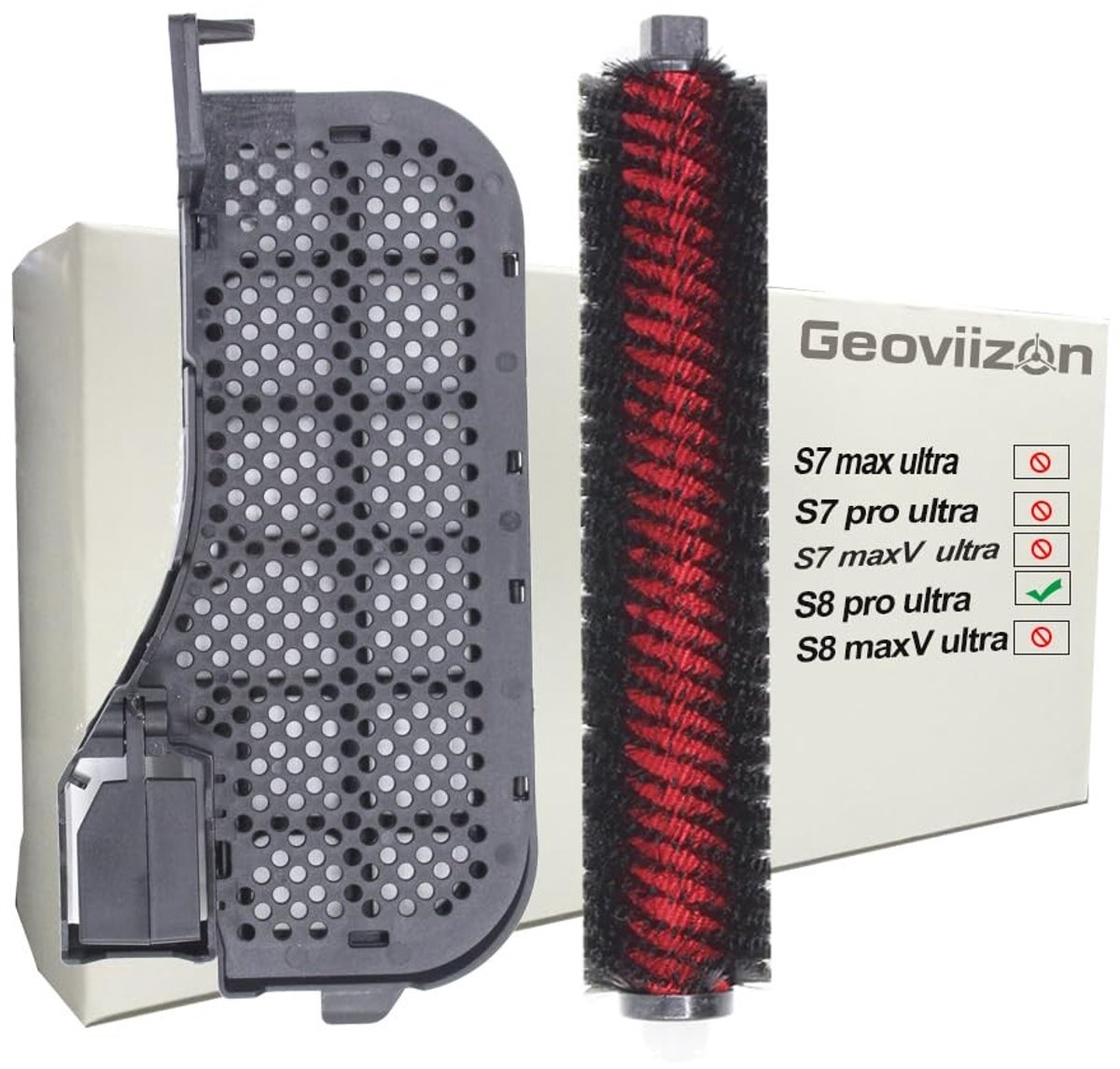 Solidchoice - Onderhoudsborstel en Waterfilter voor Roborock S8 Pro Ultra