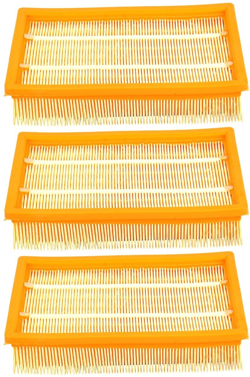 Solidchoice - Set van 3 Platte Vouwfilters voor Kärcher Stofzuigers