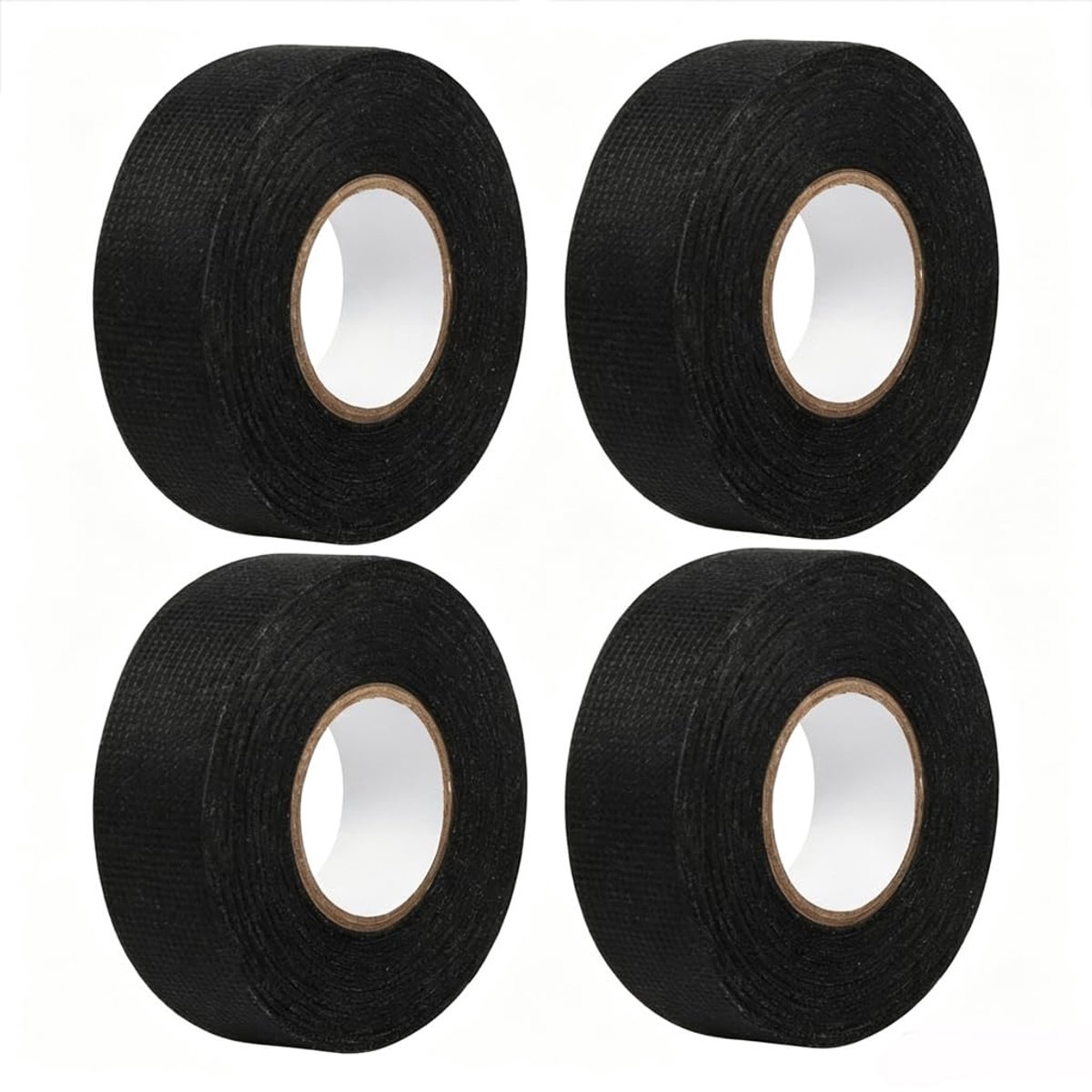 Plakband zwart 19 mm x 15 m - geweven tape - resistente isolatie - voor elektrische toepassingen - ShopVlot