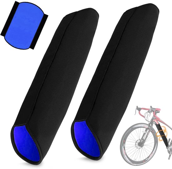 2 stuks Beschermhoes voor Fietsaccu - fietshoes - framebescherming fiets - Fietshoezen - blauw van Merkloos — afbeelding 4