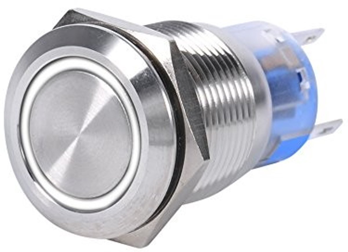 Solidchoice - Waterdichte RVS Drukknop Schakelaar 19mm