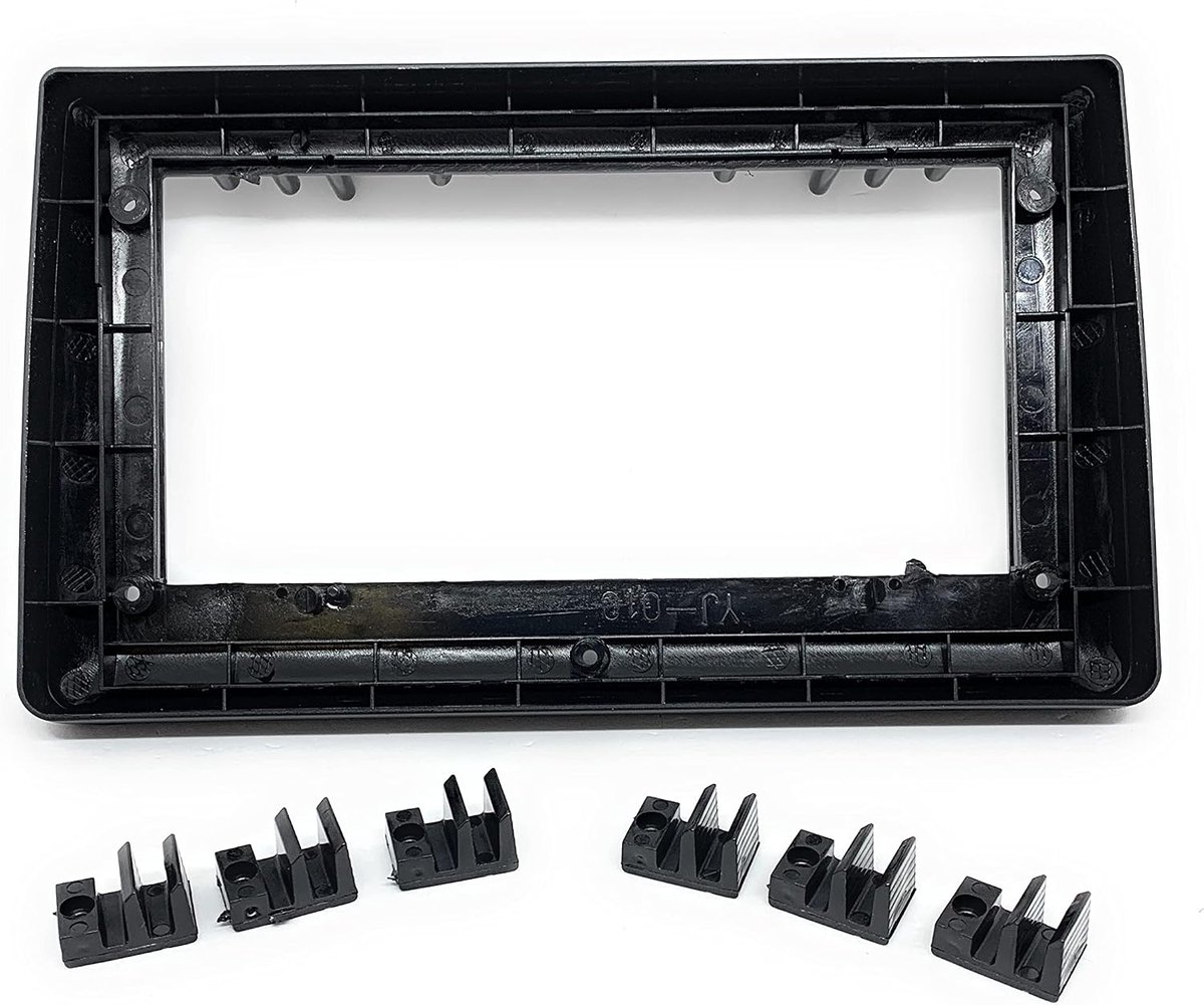 Adapter radio panel 9 inch - zwart - voor 2-DIN autoradio's - eenvoudige installatie - ShopVlot