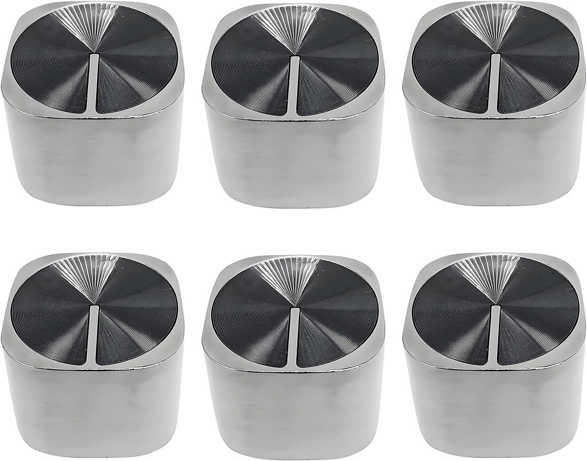 gashendels 6 mm - metalen knoppen - voor fornuis en oven - stevige pasvorm - ShopVlot