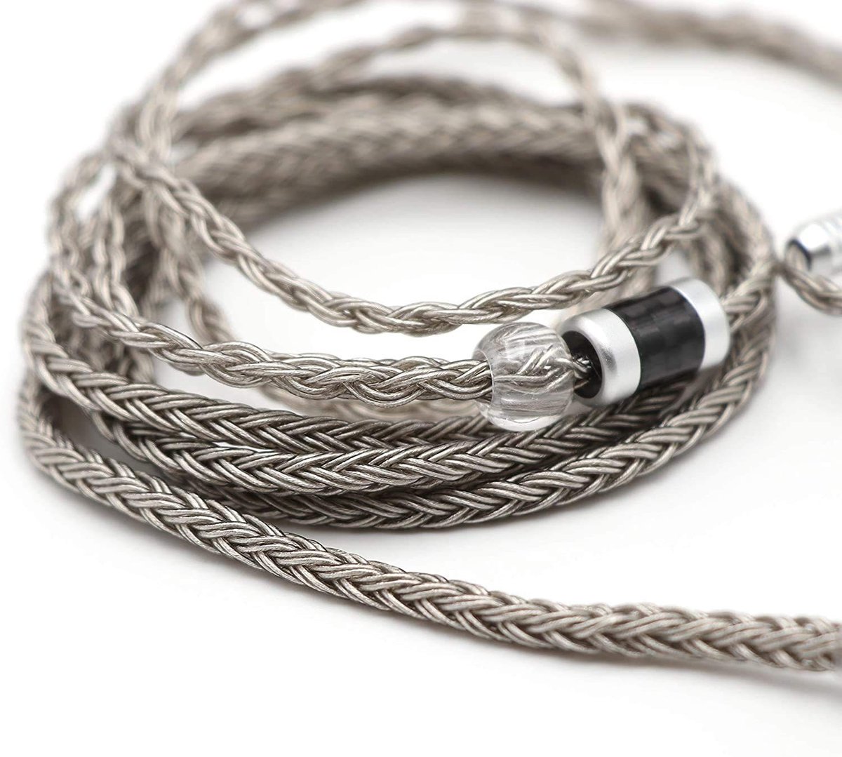 Solidchoice - 16 Kernen Zilver Geplated IEM Kabel voor Hoofdtelefoons