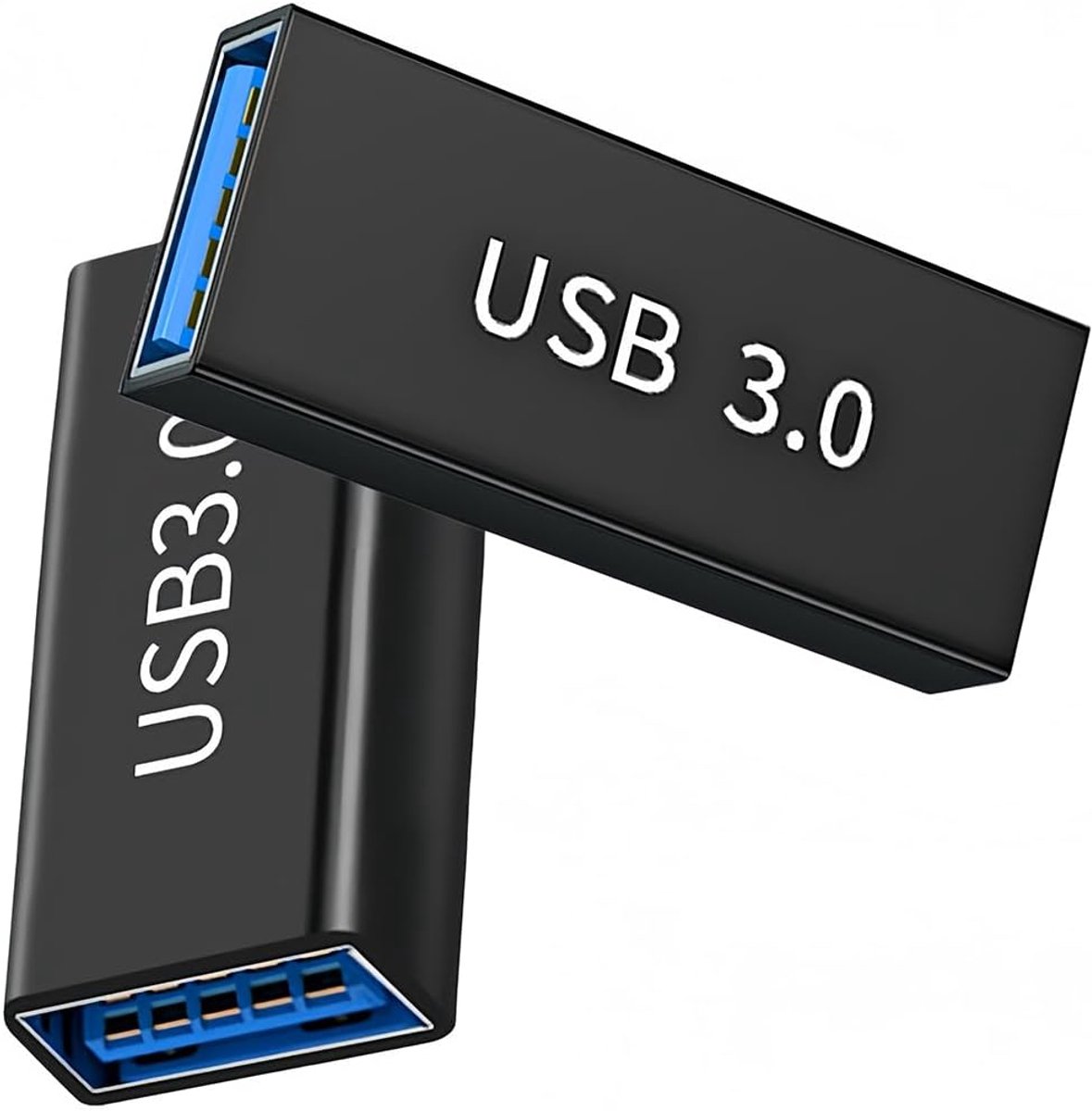 USB 3.0 female-to-female adapter - rechte connector - 5 Gbps - kabelverlenging - 2 stuks - ShopVlot