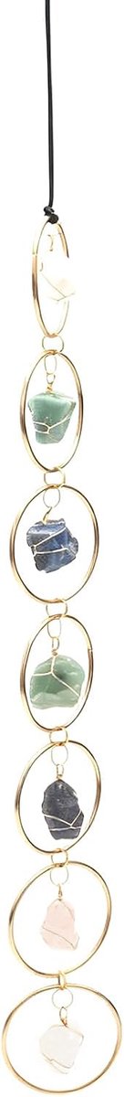 Chakra-helende stenen set - 7 natuurlijke ruwe kristallen - wanddecoratie voor yoga - bevorder emotionele stabiliteit - ShopVlot