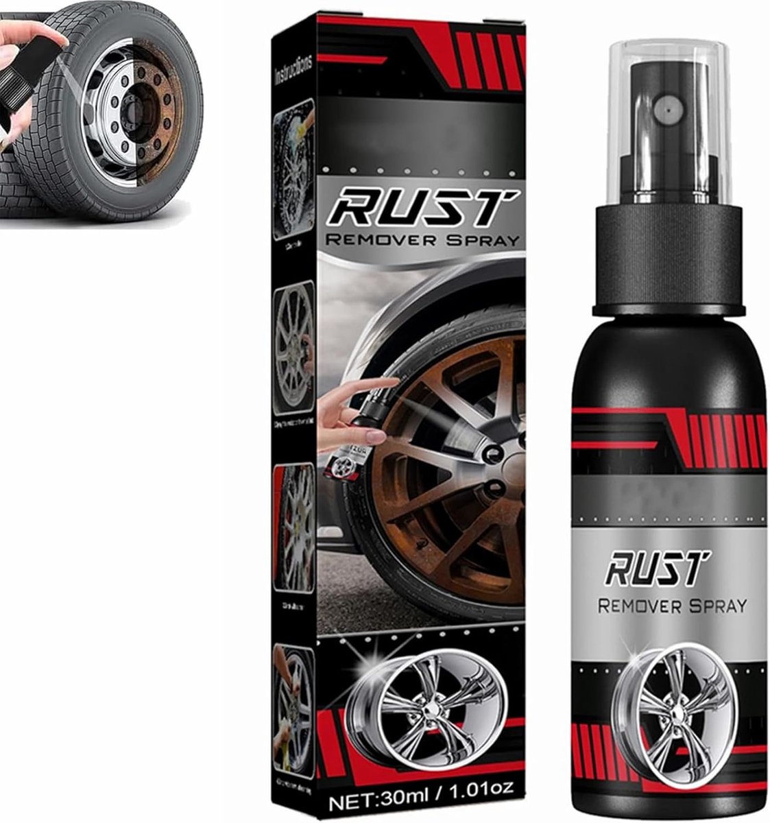 Roestverwijderaar 30 ml - Multifunctionele roestspray - Voor metaal en voertuigen - Effectieve roestbestrijding - ShopVlot