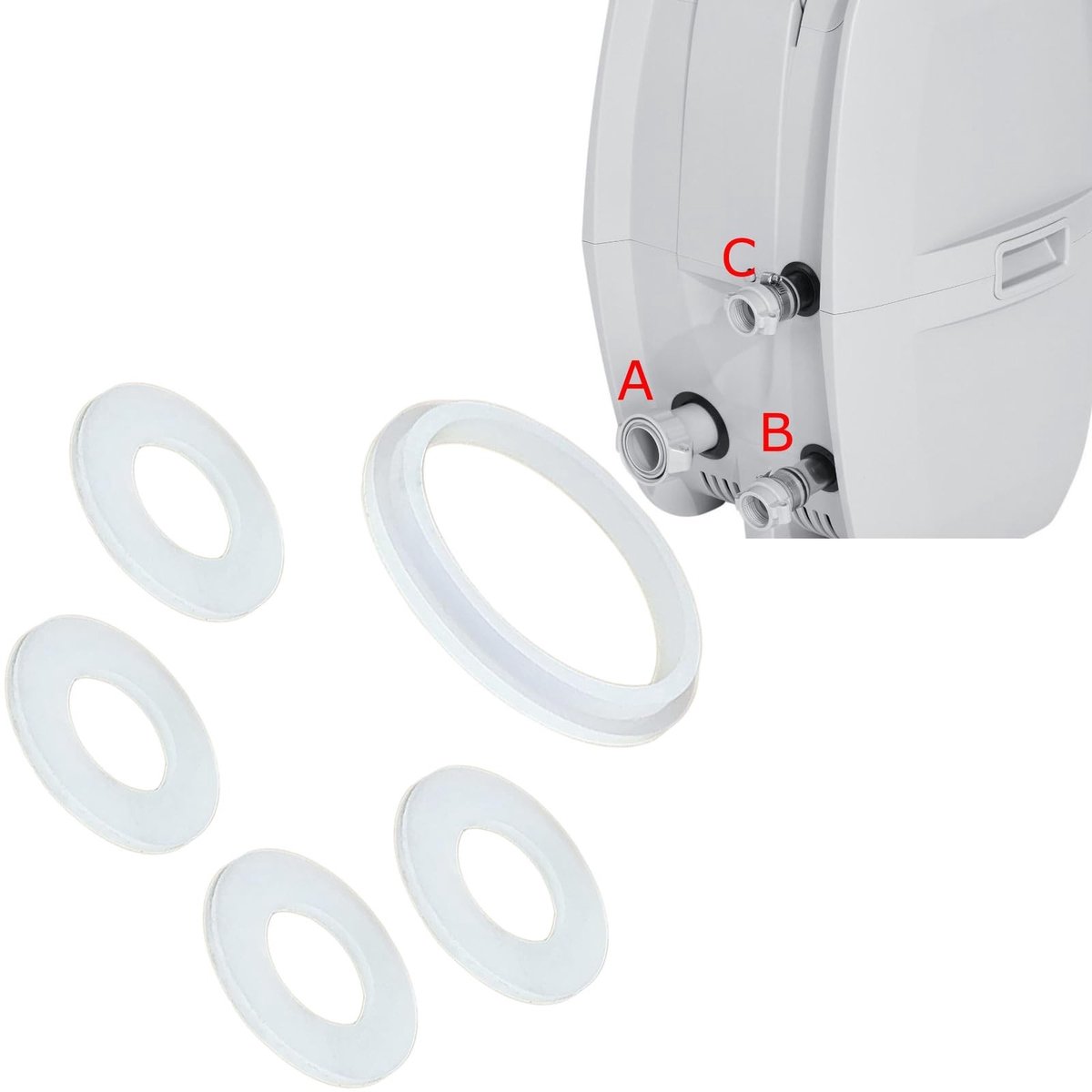 Solidchoice - Set van 5 Plugafdichtingen Geschikt voor Coleman SaluSpa