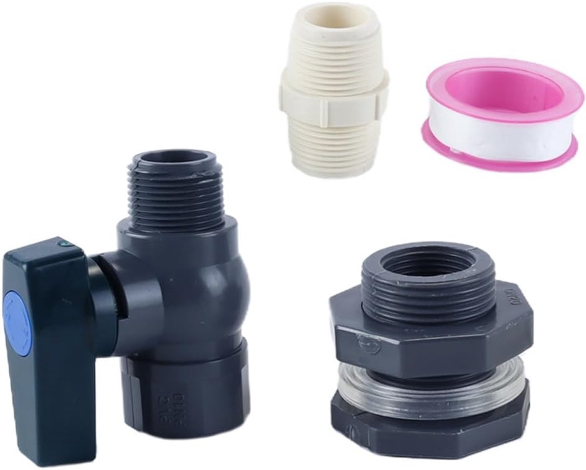 Regentank kraanset 3/4" GHT - Kunststof - Lichtgewicht en corrosiebestendig - Ideaal voor wateropslag - ShopVlot