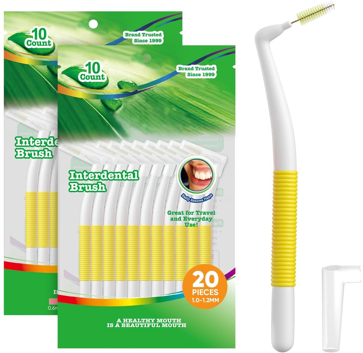 Solidchoice - L-vormige Interdentale Borstels, Set van 20
