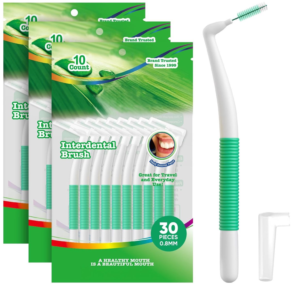 Solidchoice - 30 Stuks Interdentale Borstels voor Tandenreiniging