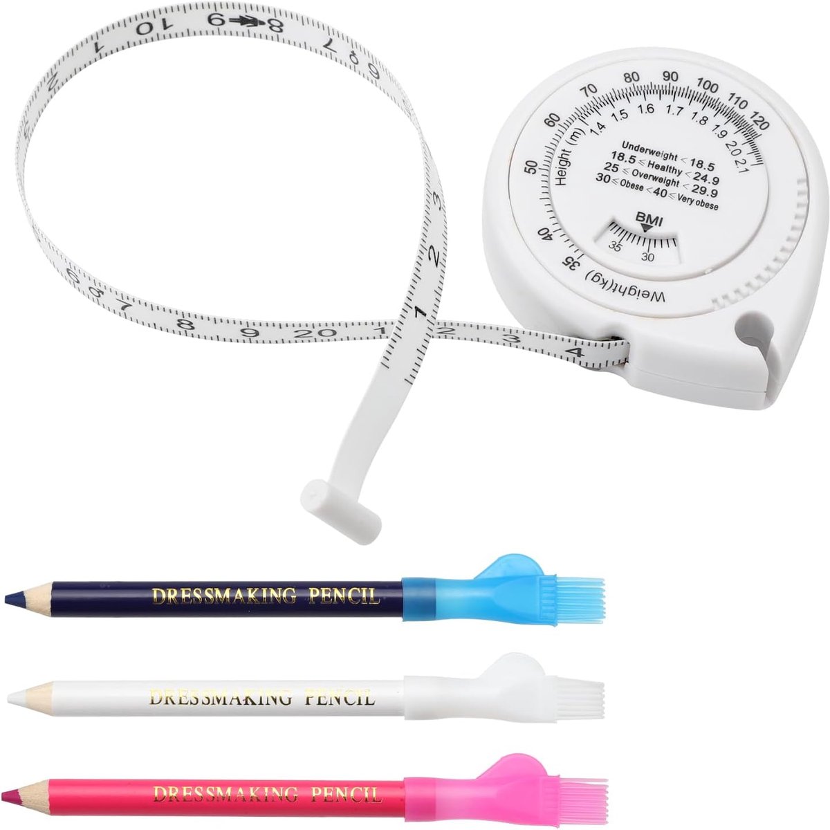 Body Tape Measure 150cm - BMI meetlint - ABS en PVC - Precisie metingen voor fitness - ShopVlot