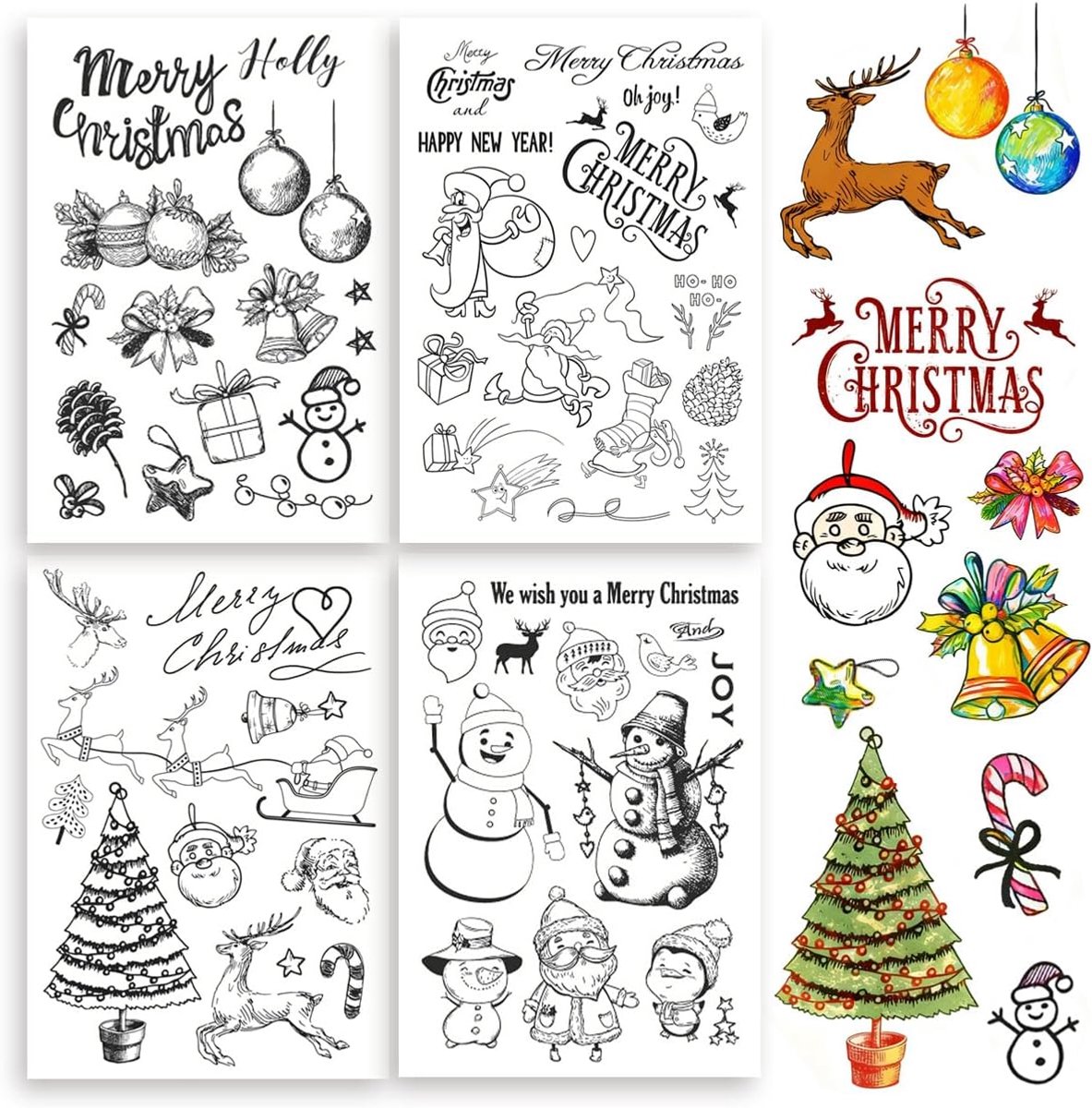 siliconen stempel advent kalender - figuren - 24 stuks - ideaal voor creatief knutselen - ShopVlot
