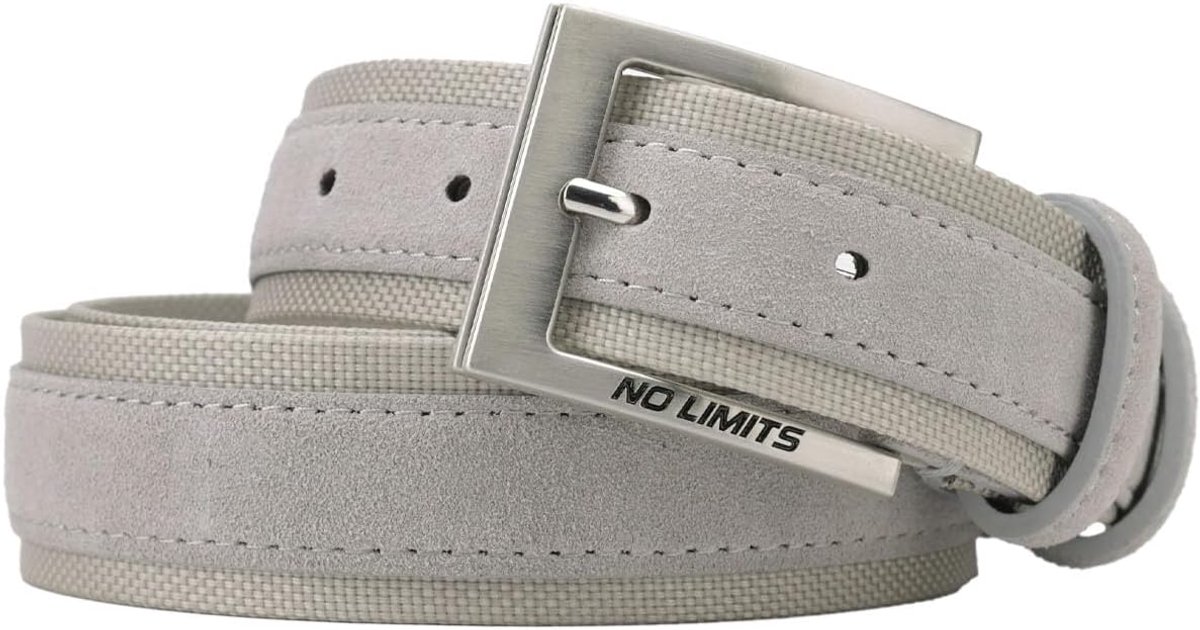 No Limits Men's Suede and Nylon Sports Belt 3.5 cm High, Nickel-free Buckle, Can Be Shortened with Box - ShopVlot