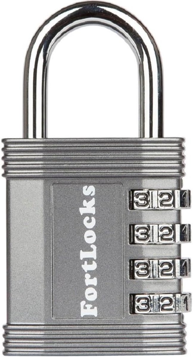 4 Digit Sturdy Lock YF20610B - 1 Pack Grey - ShopVlot
