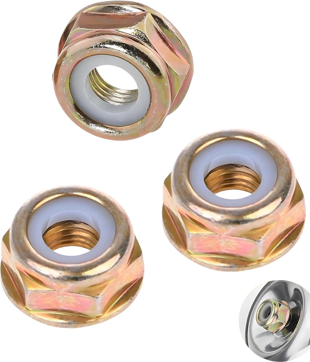 Snijmoeren met linkse schroefdraad, M10 x 1,25, 3 stuks, vervanging voor grastrimmers en grasmaaiers, garandeert een - ShopVlot